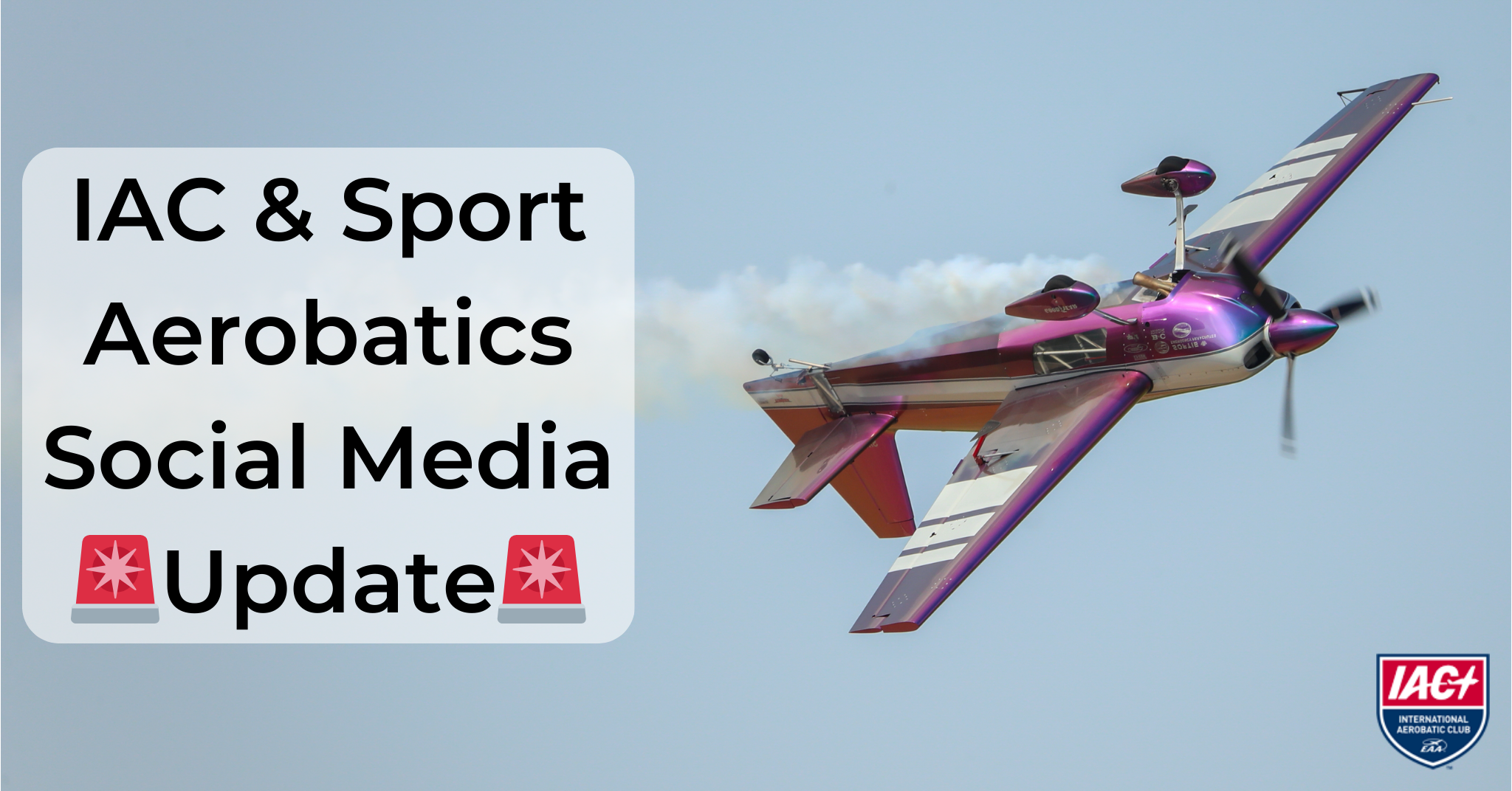 IAC & Sport Aerobatics Social Media Update