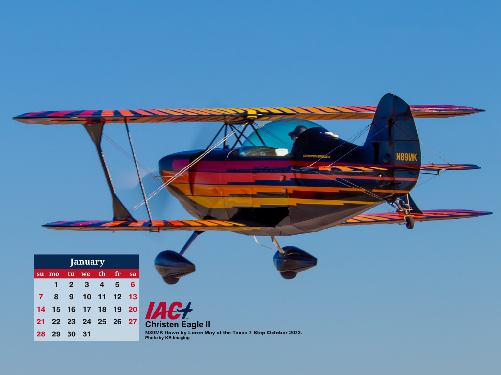 Christen Eagle II Desktop Calendar